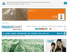 Tablet Screenshot of maskinbladet.dk